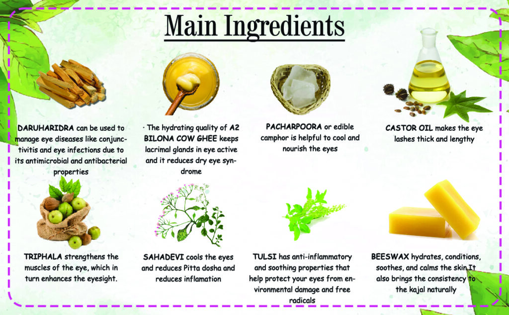 ingredients of ayurvedic baby kajal