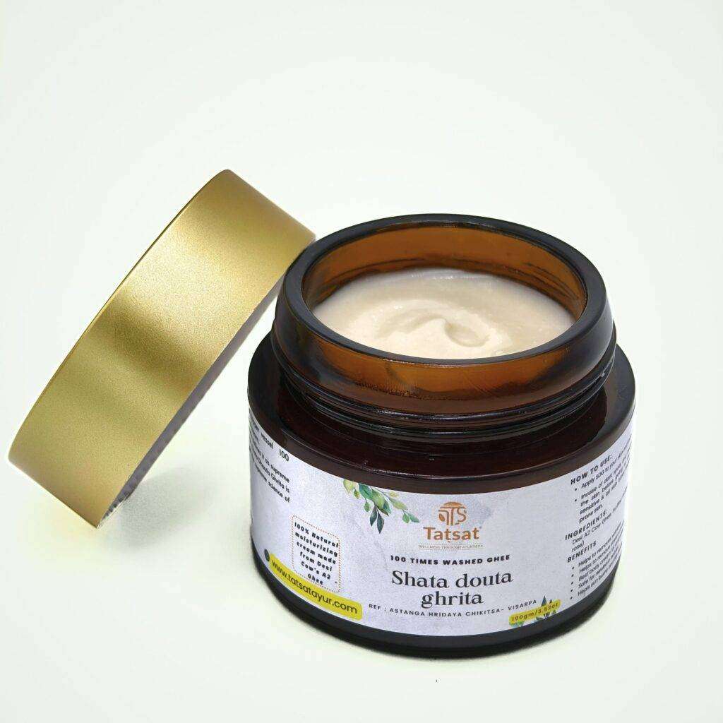 shatadhauta ghrita benefits, best moisturizer,100 Times Washed Ghee Benefits , baby cream