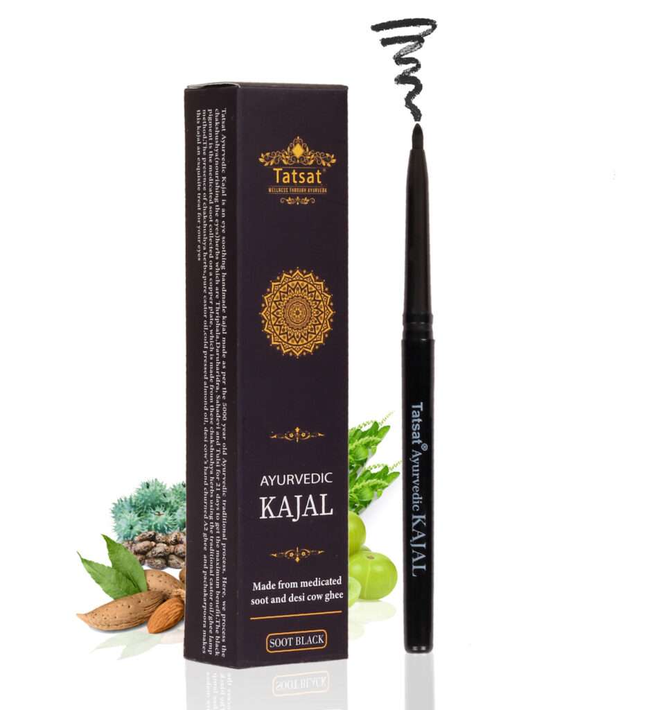 ayurvedic kajal pencil, ayurveda lead free kajal